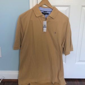NEW Tommy Hilfiger Tan polo